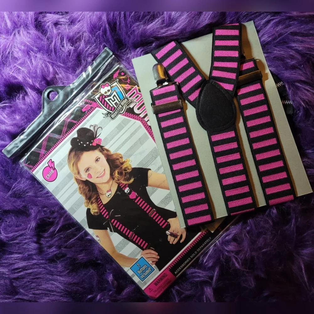 Monster High 3 Piece Creeperific Suspenders
